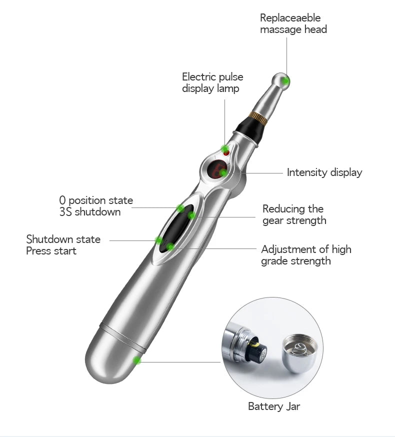 Electronic Acupuncture Pen Acupuncture Point Pen Acupuncture Point Pen Meridian Energy Meridian Pen Massage Pen Acupuncture Acup Beauty World Shop