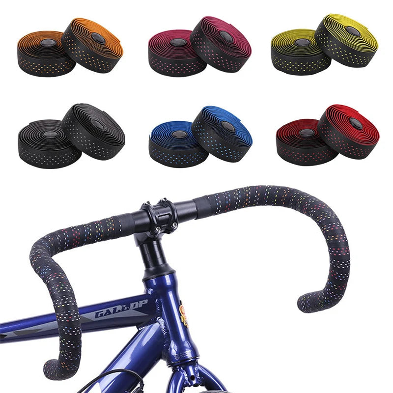New Road Bike Handlebar Tapes Shock-absorbing Cycling Anti-slip Handlebar Bar Tape Wear-Resistant Bicycle Strap Bikes Belt Beauty World Shop