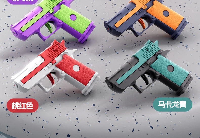 Hot Mini Desert Eagle Mechanical Continuous Firing Water Gun Small Pistol Summer Outdoor Beach Poor Toy Shoot Water Gun for Kids Beauty World Shop