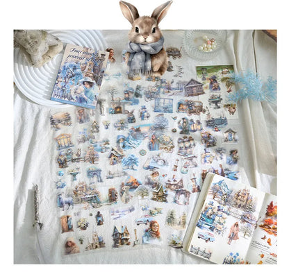 20Sheets PET Stickers Season Series PET Decorative Stickers Diary Scrapbooking Material Decor Album Stationery Stickers Beauty World Shop