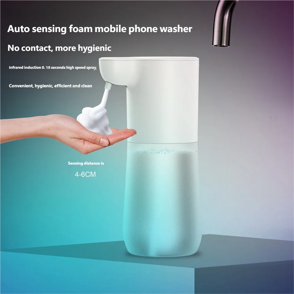HOMEFISH Smart Sensor Automatic Soap Dispenser 350ml USB Charging Contactless Soap Foam Dispenser Hand Sanitizer Machine Beauty World Shop