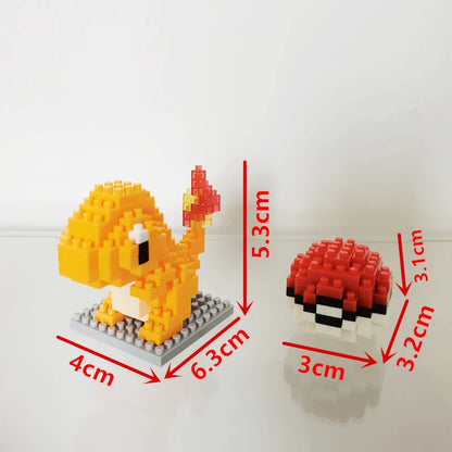 75 Style Building Blocks Assembly Anime Picachu Charizard Doll Blastoise Bulbasaur Gengar Bricks Figures Toy for Kid Gift Beauty World Shop