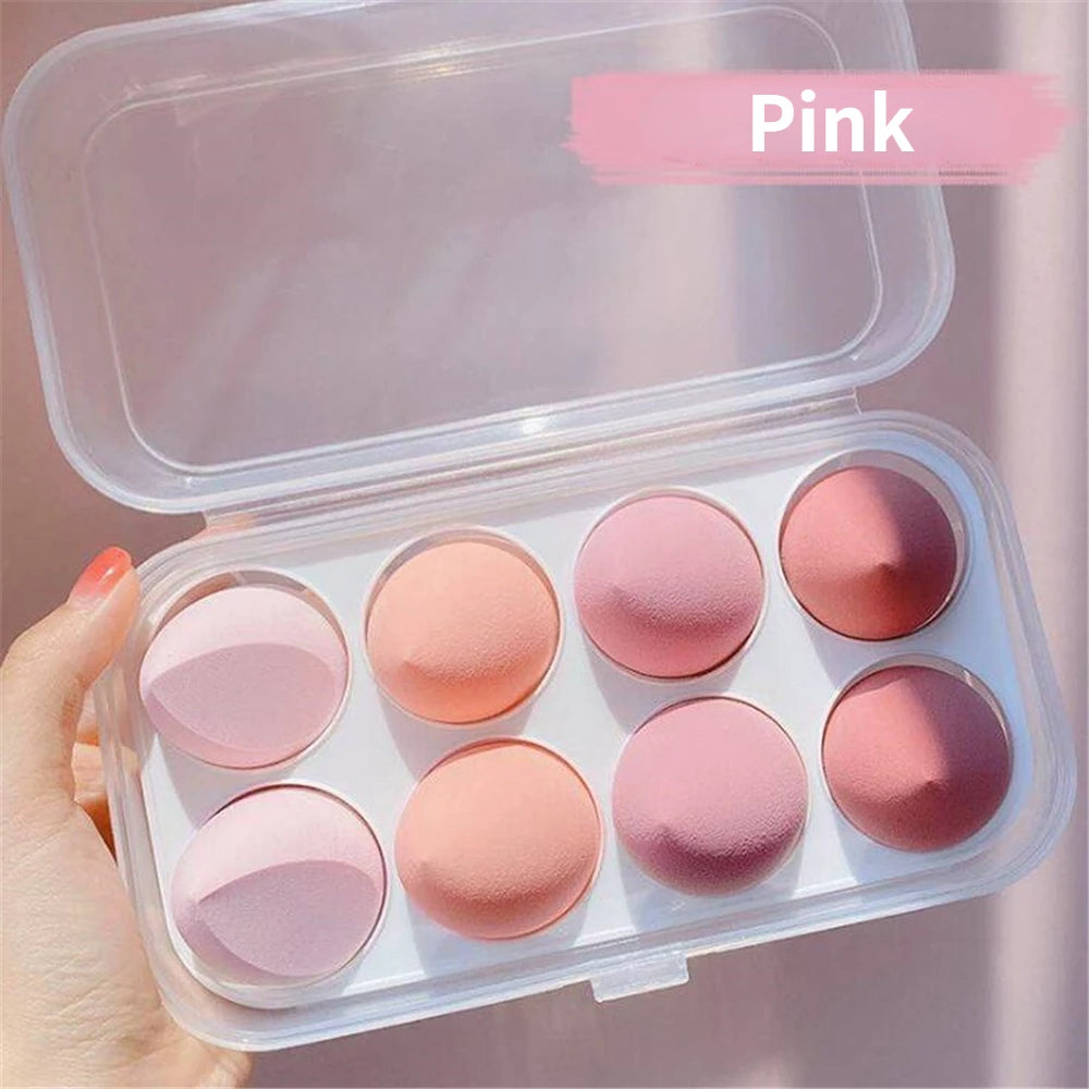 4/8pcs Makeup Sponge Blender Beauty Egg Cosmetic Puff Soft Foundation Sponges Powder Puff Women Make Up Accessories Beauty Tools Beauty World Shop