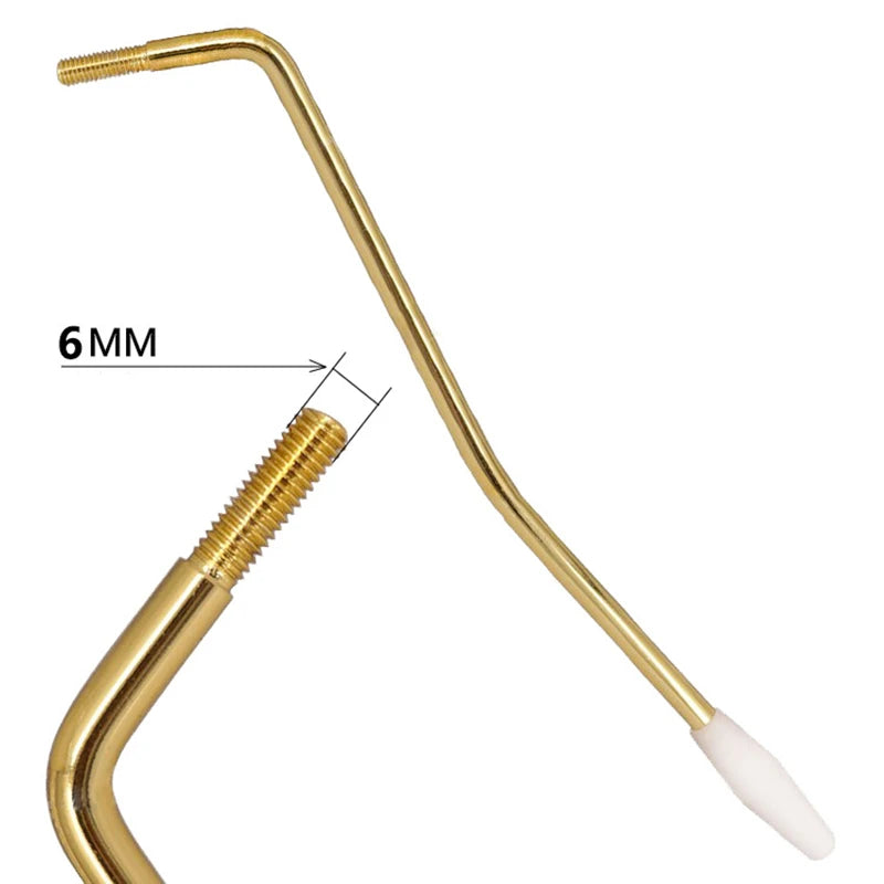 M6 Tremolo Bridge Arm Whammy Bar for Electric Guitar Chrome Black Gold Thread Diameter 6mm Guitar Accessories Beauty World Shop