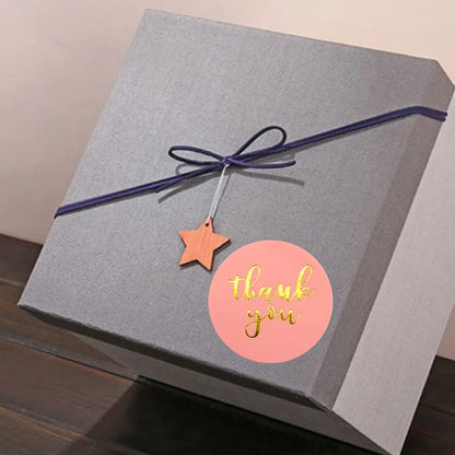 50-500pcs 1inch Blue Thank You Stickers For Envelope Sealing Labels Stationery Supplies Handmade Wedding Gift Decoration Sticker Beauty World Shop