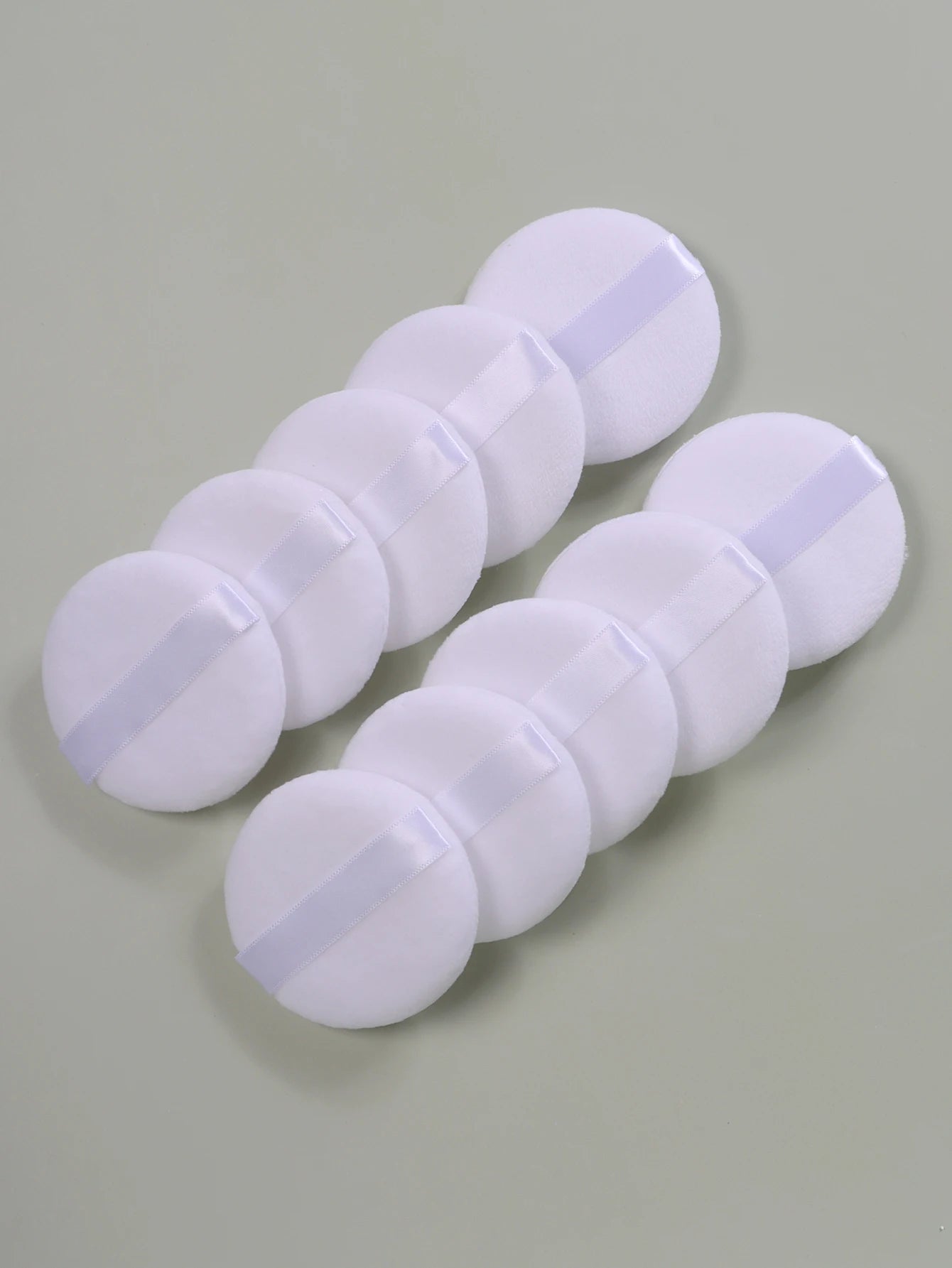 2-5-10-20Pcs Portable and Practical High-Grade White Round Powder Puff for Base and Fixing Makeup Beauty World Shop