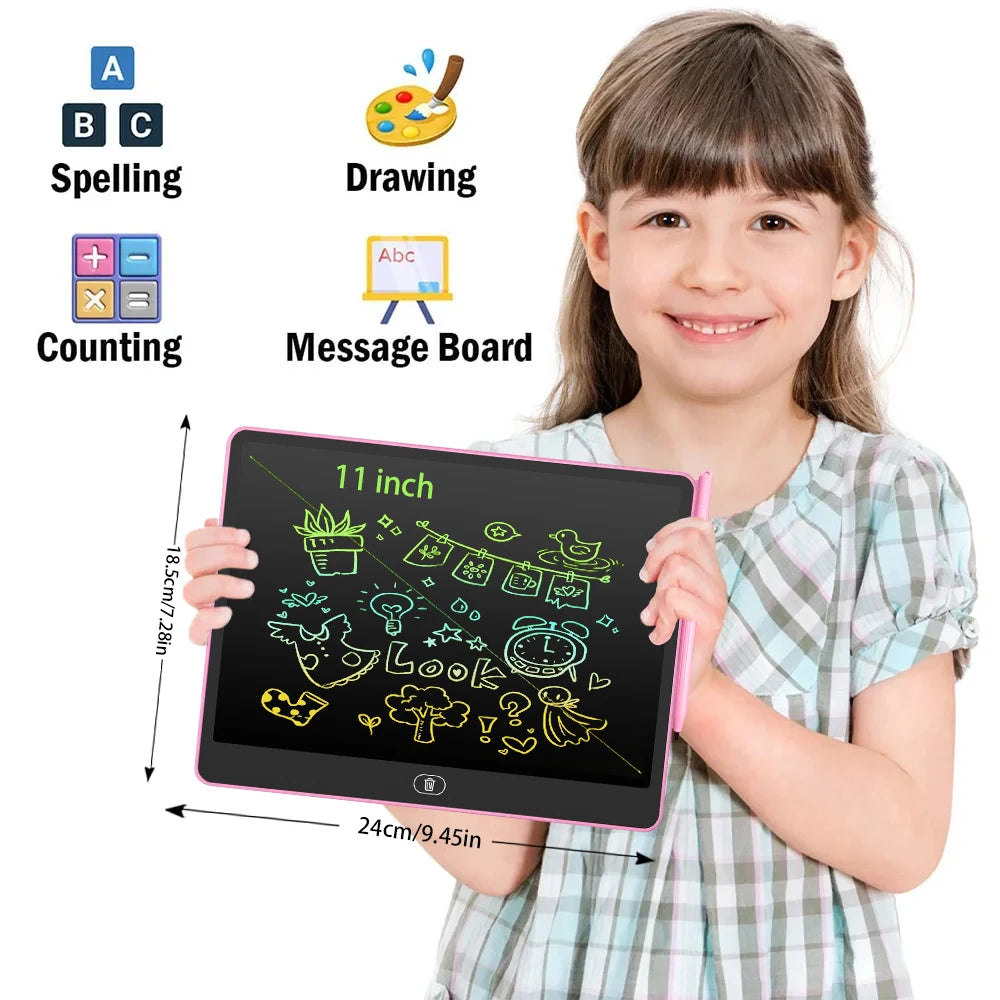 16/13/11 Inch LCD Writing Board Drawing tablet Kids Writing Painting Children Educational Toys for 3 4 5 6 7 8 Years Girls Boys Beauty World Shop