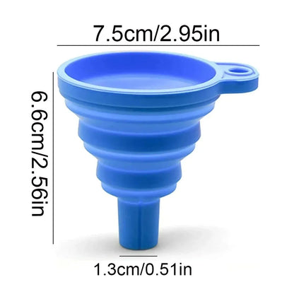 Engine Funnel Car Universal Silicone Liquid Funnel Washer Fluid Change Foldable Portable Auto Engine Oil Petrol Change Funnel Beauty World Shop