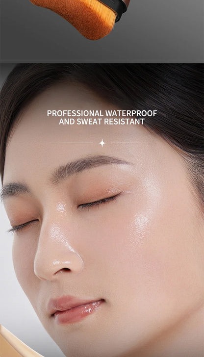 Light and Moist Hydrating Foundation, Natural-Looking, Moisturizing, Shiny, Thin and Lightweight, Double-Headed Makeup Foundation That Rotates for Easy Use, with Its Own Brush, Waterproof, Easy to Apply Makeup, and Easy for B Beauty World Shop