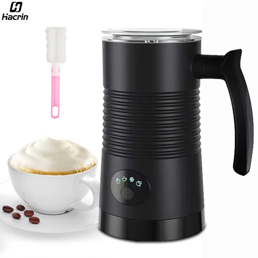 Electric Milk Frother Milk Foam Machine For Coffee Cappuccino Latte 4 in 1 Hot and Cold Foam Maker Automatic Milk Frother Foamer Beauty World Shop