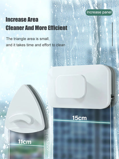 NEW Magnetic Window Cleaner Double-sided Window Cleaning Brush Glass Wiper Cleaning Tools Outside Window Cleaner For High Rise Beauty World Shop