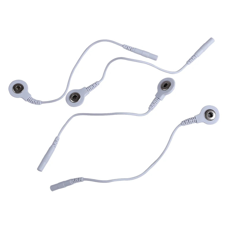 Short Cables Wires 3.5mm Plug Hole 2.0mm Machine Use Adapter Tieline for Muscle Stimulator Massage Therapy Electrode Wires Beauty World Shop