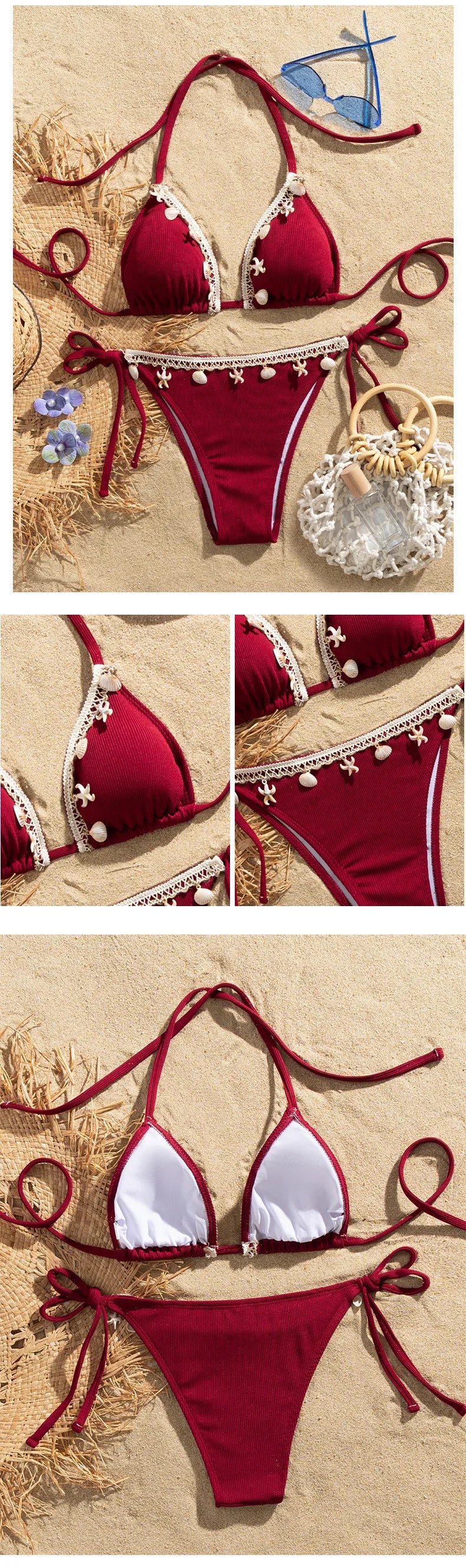 Sexy Bikinis 2026 Women's Swimwear Female Swimsuit For Swimming Wear Bathing Suits Brazilian Bikini Set Beachwear Pool Bather Beauty World Shop