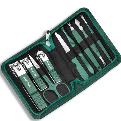 Professional 7/10/12/18 Piece Nail Care Kit Stainless Steel Manicure & Pedicure Set Nail Clipper Set with Travel Case Beauty World Shop