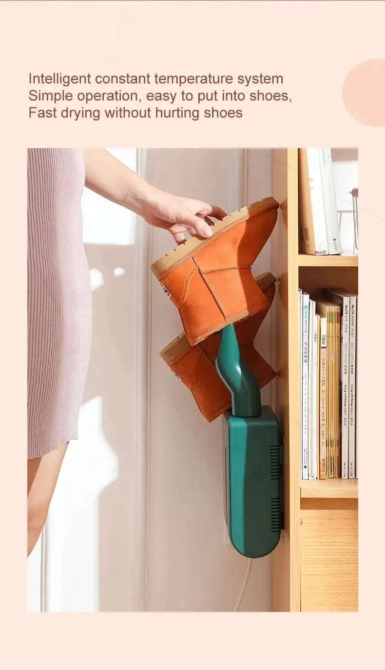 220V Electric Shoe Dryer, Portable Shoe & Boot Drying Machine with Sterilization Deodorization, Heated Foot Protector for Gloves Beauty World Shop