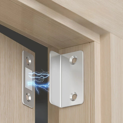 1pair Magnetic Door Catch Latch-Invisible Strong Adhesion, Drill-Free Mount, Seamless Release- Ideal for Cabinets, Sliding Doors Beauty World Shop