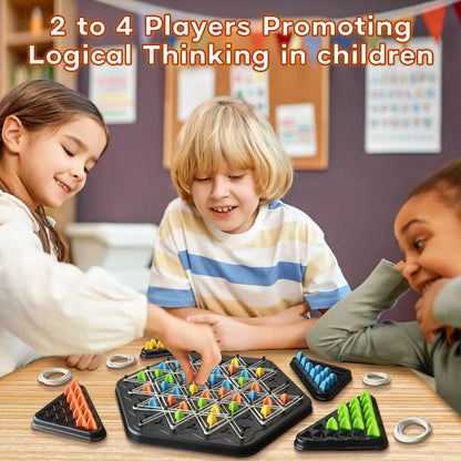 STEM Puzzle Toys for 3 Year Old Kids & Up, Triggle Game - Family Strategy Board Game (2 Players) Beauty World Shop