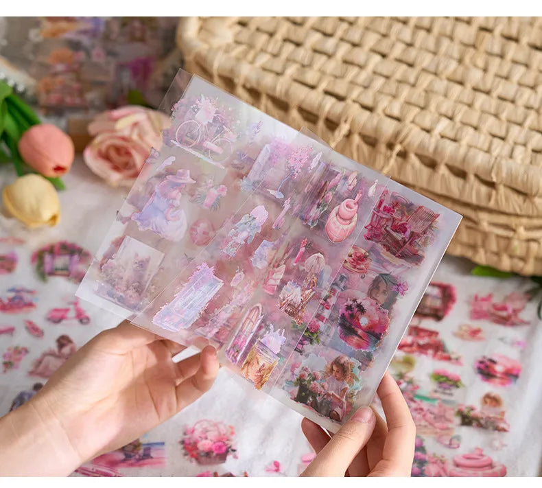 20Sheets PET Stickers Season Series PET Decorative Stickers Diary Scrapbooking Material Decor Album Stationery Stickers Beauty World Shop
