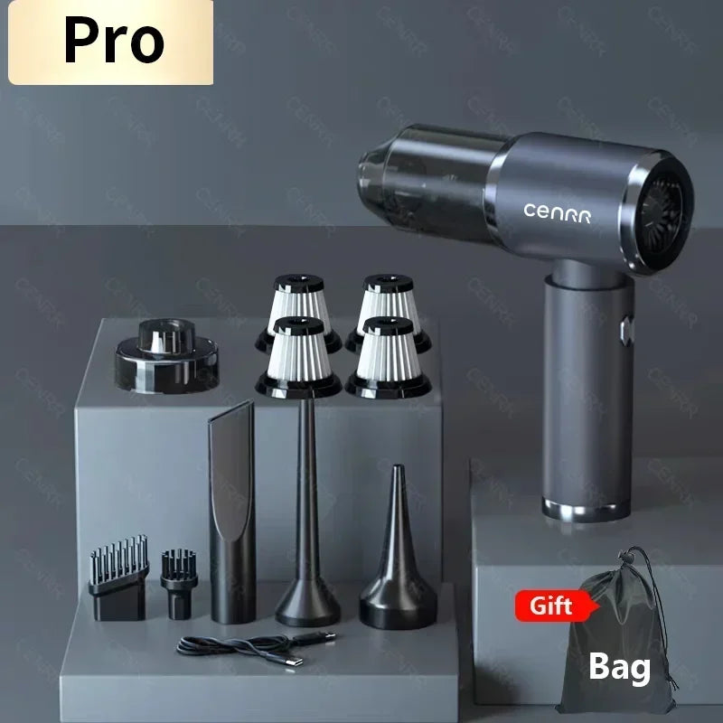 CENRR Car Vacuum Cleaner High Suction 210000PA Wireless Vacuum Cleaner Cordless Vacuum Cleaner High Pressure Cleaning Machine Beauty World Shop