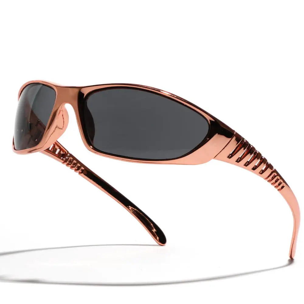 Y2K Silver Sunglasses Color Hollowed Out Future Sense Of Technology Hot Girls Net Red Sunglasses Women Sunglasses Trendy Men Beauty World Shop