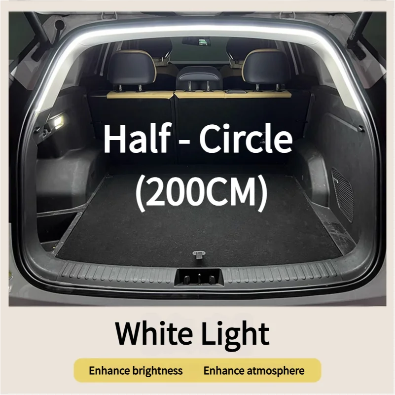 Car Trunk Led Light Strip Waterproof PVC Flexible Ambient Light Strip Automatic On/Off Hidden Installation Universal for Suv/Mpv Beauty World Shop