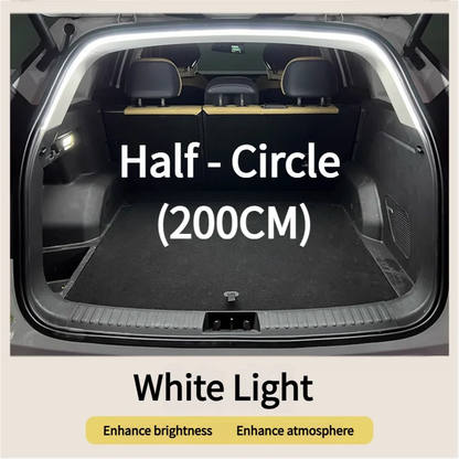 Car Trunk Led Light Strip Waterproof PVC Flexible Ambient Light Strip Automatic On/Off Hidden Installation Universal for Suv/Mpv Beauty World Shop