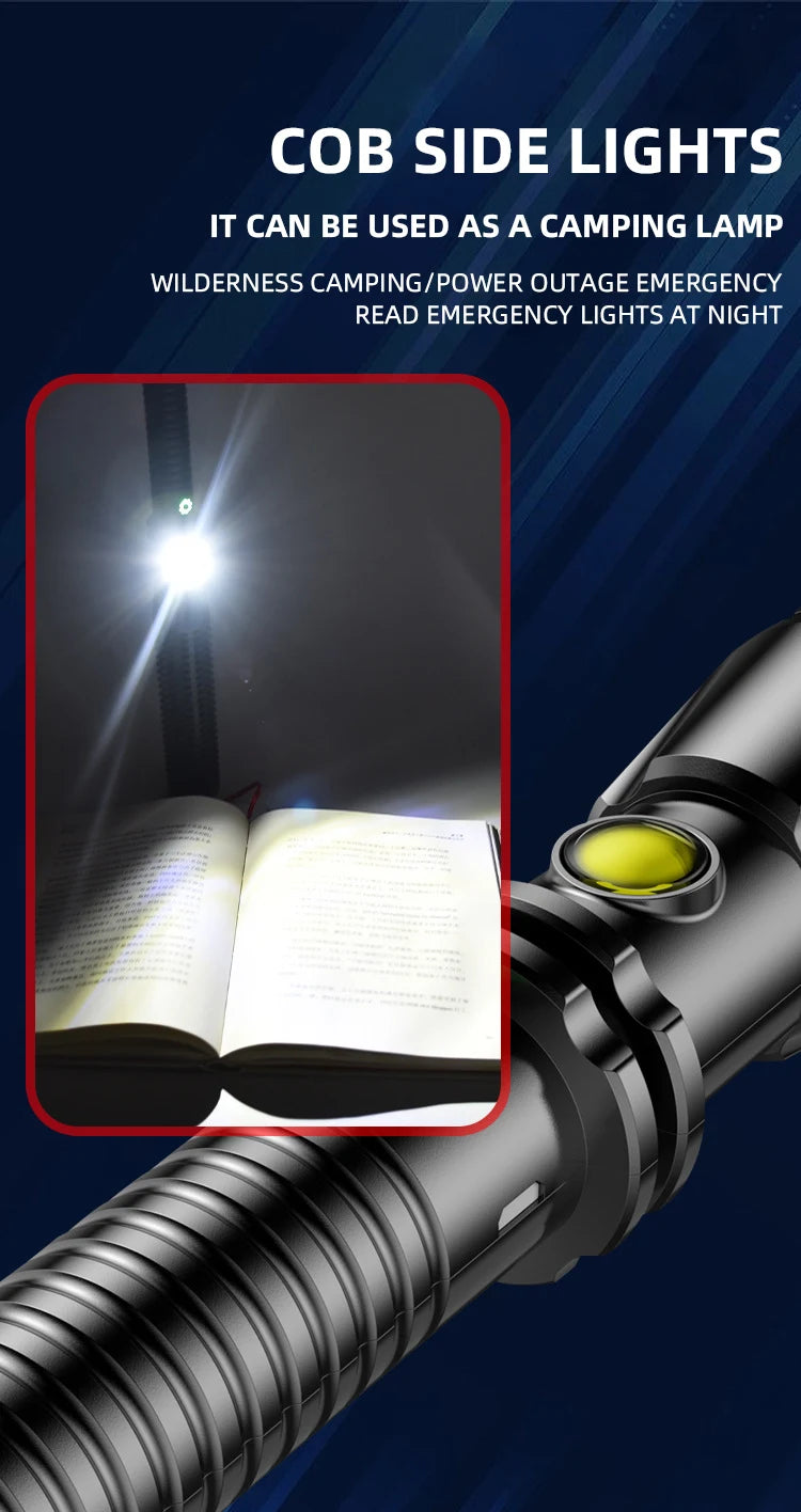 Wolf Tooth Lamp Rod Strong Light Charging Outdoor Super Bright Multi Functional Vehicle Retractable Self Defense Window Patrol Beauty World Shop