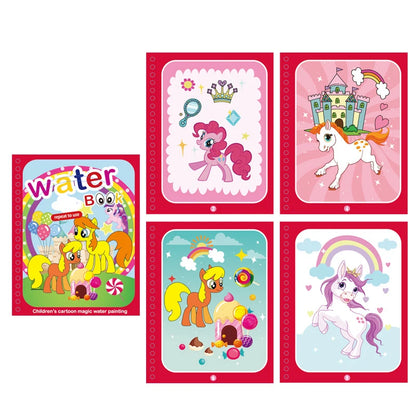 NEW Kids Magic Water Drawing Books Coloring Books Painting Toys for Kids Birthday Christmas New Year Gift for Boys and Girls Beauty Fashion