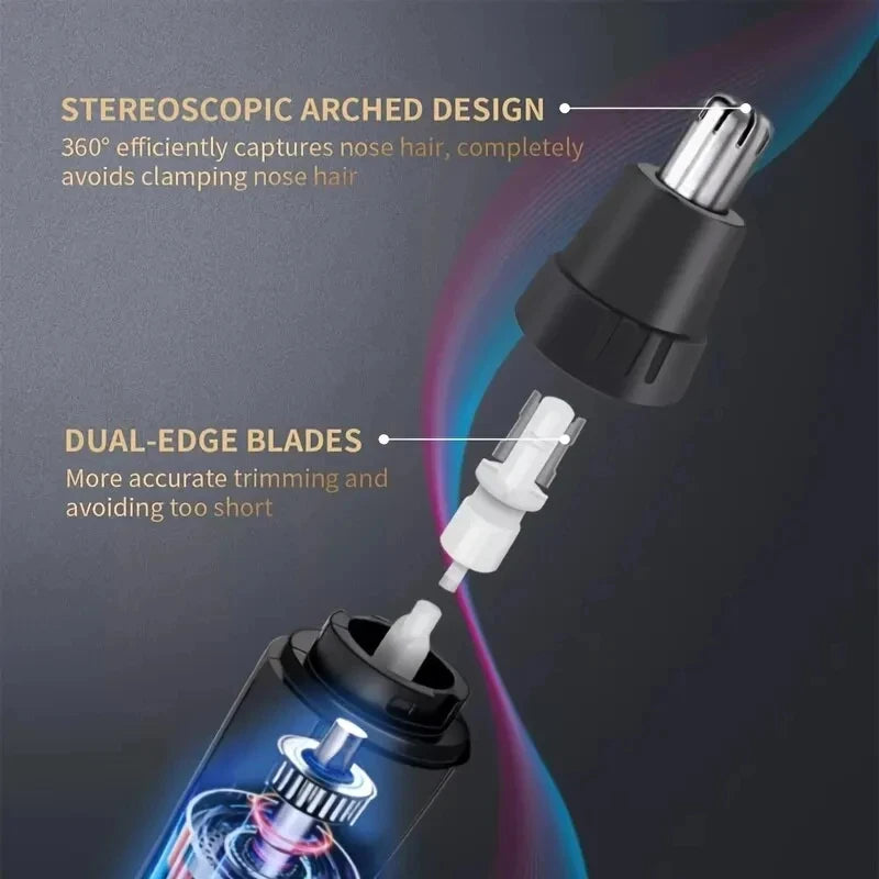 Electric Nose Hair Trimmer Implement Shaver Clipper Men Women Ear Neck Eyebrow Trimmer Shaver Man Clean Trimer Razor Remover Kit Beauty World Shop