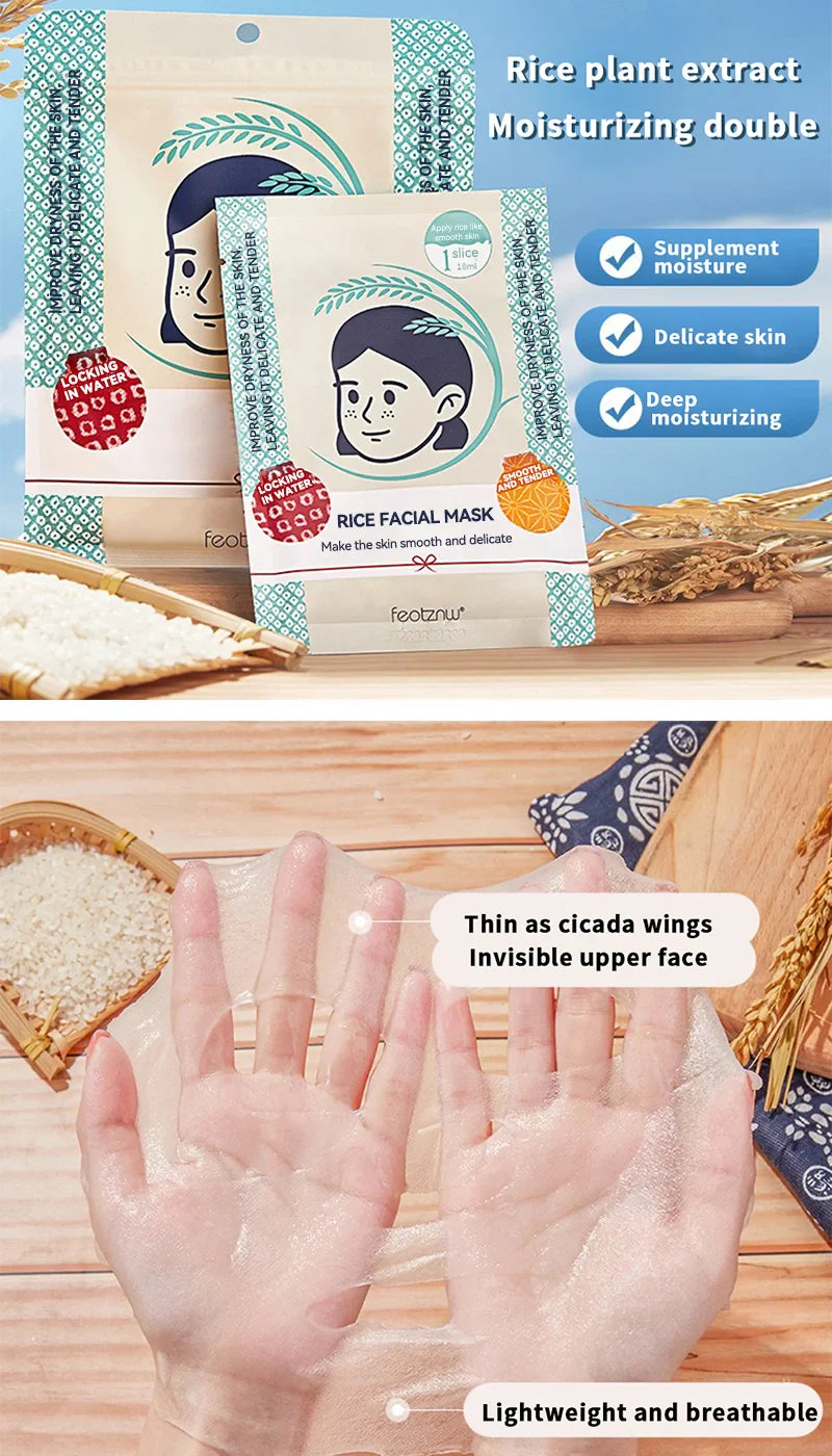 Fadinne Rice Mask — Hydrating, Moisturizing, and Water-Locking Formula for Soft and Supple Skin Beauty Trend Shop