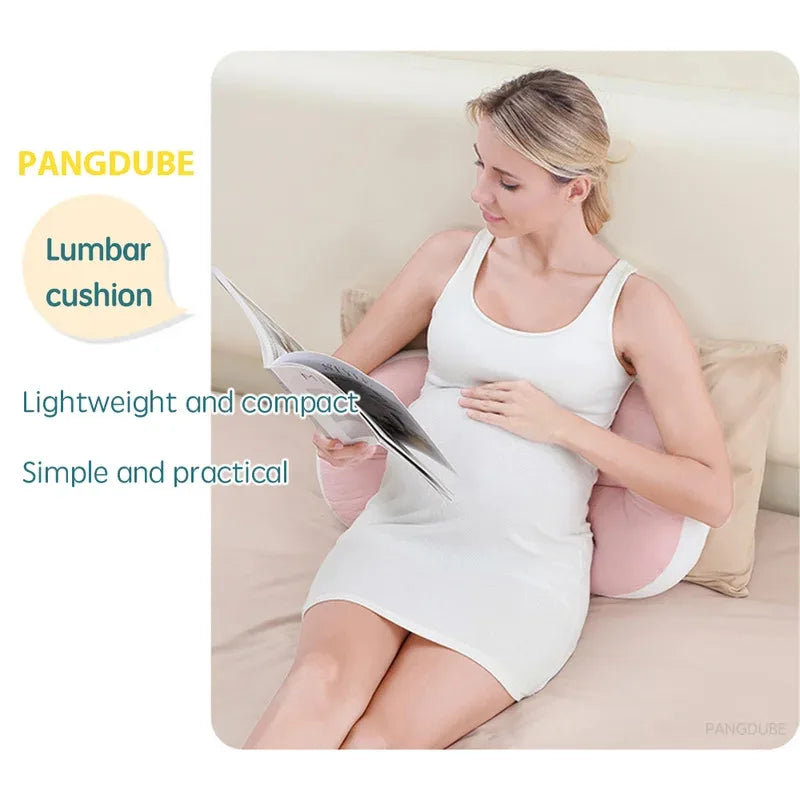 PANGDUBE Pregnancy Pillow with 1pc Free An Auxiliary Pillow Cotton Waist Support Pillow for Pregnant Women Sleeping Body Pillow Beauty World Shop