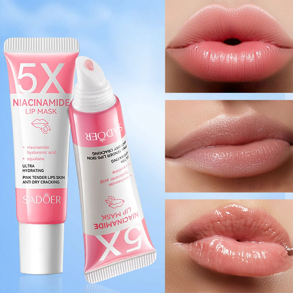 5X Niacinamide Plumping Lip Mask – Intense Hydration & Anti-Dryness for Soft, Pink Lips | Care Chapped Lips Overnig 10g/pc Beauty World Shop