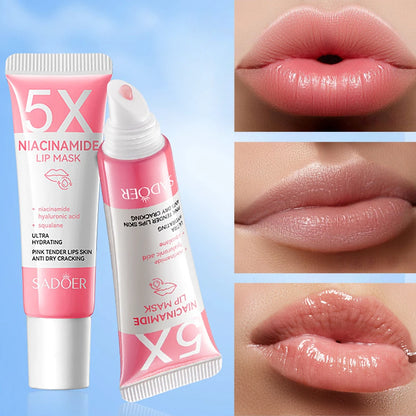 5X Niacinamide Plumping Lip Mask – Intense Hydration & Anti-Dryness for Soft, Pink Lips | Care Chapped Lips Overnig 10g/pc Beauty World Shop
