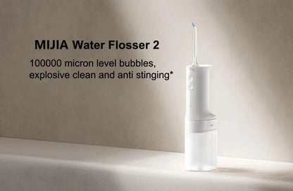 2025 New MIJIA Portable Oral Irrigator 2 Dental Teeth Whitening Flosser bucal tooth Cleaner vibration waterpulse Water Thread Beauty World Shop