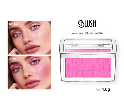 Face Blusher Matte Natural Cheek Tint Brighten Face Pink Red Face Contouring Cosmetics Blush Powder Soft Female Makeup Beauty World Shop