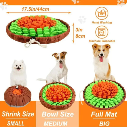 Washable Felt Pet Sniffing Pad Foldable Dog Slow Feeding Mat Toy Dog Training Snuff Mat Beauty World Shop