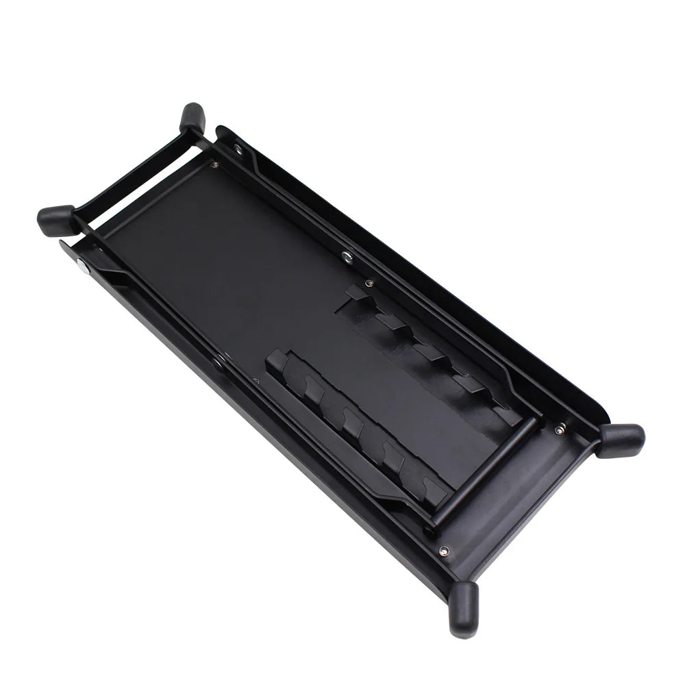 Guitar Foot Stool 4 Position Height Adjustable Foldable Guitar Pedal Foot Rest Step Footstool Black for Guitar Pedal Accessories Beauty World Shop