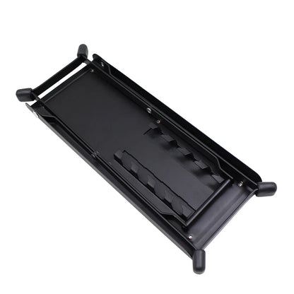 Guitar Foot Stool 4 Position Height Adjustable Foldable Guitar Pedal Foot Rest Step Footstool Black for Guitar Pedal Accessories Beauty World Shop
