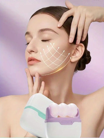Double-headed ice roller, used for facial and head massage, made of resin material, non-electric skin care tool Beauty World Shop