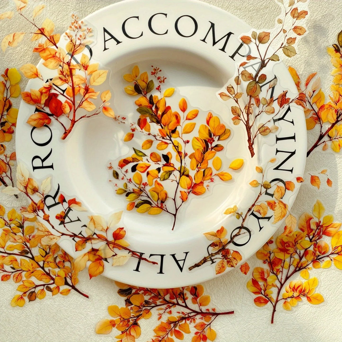 Journamm 20pcs Branches DIY Journal Material PET Stickers Scrapbooking Arts and Crafts Projects Decor Photo Album Collage Beauty World Shop