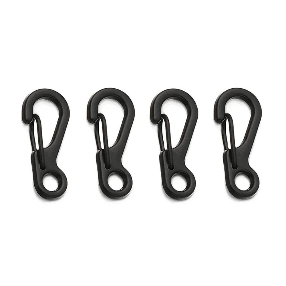 4/10Pcs Carabiner D-Ring Key Chain Spring Clips Mini Aluminium Alloy Hang Buckle Survival EDC Gear Outdoor Camping Keyring Tool Beauty World Shop