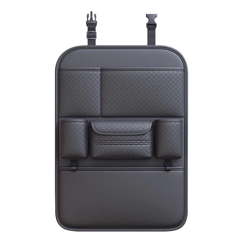 Multi-functional Car Seat Back Organizer High-Capacity Multi-Pocket Backseat Storage Bag Wear-Resistant Anti Kick Mat Beauty World Shop