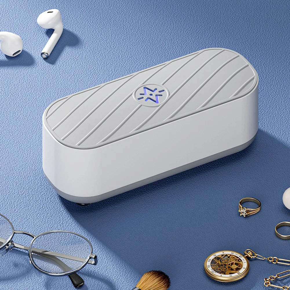 Ultrasonic Cleaning Machine USB Rechargeable Mode or Battery Mode High Frequency Vibration Wash Cleaner Jewelry Glasses  Cleaner Beauty World Shop