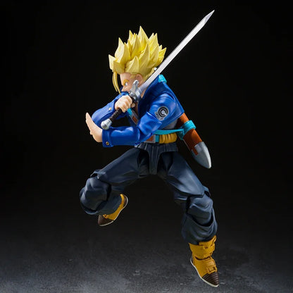 Anime Dragon Ball Z Figures Shf Super Saiyan Trunks Action Figure Collection Model 15cm Future Boy Torankusu Movable Toys Gifts Beauty World Shop