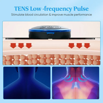 Electric Neck Massager EMS Muscle Massage Stimulator Low Frequency Instrument Back Cervical Calf Patches Pain Joints Mini Device Beauty World Shop
