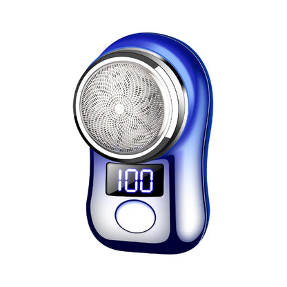 Men Shaving Tool Usb Rechargeable Portable Electric Shaver with Led Battery Display for Men Waterproof Mini Travel Rotary Razor