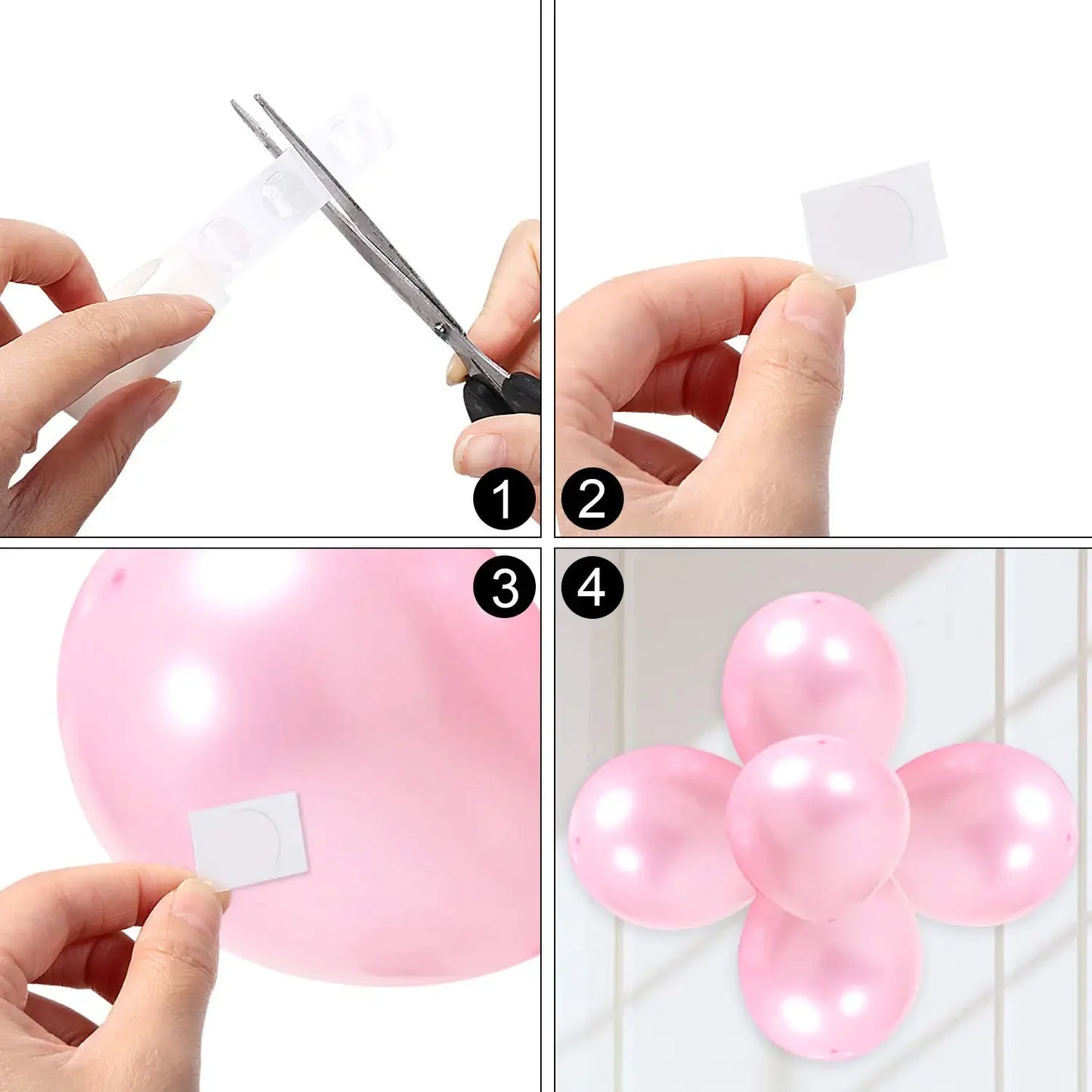 Double Sided Clear Sticky Point Tape Balloon Glue Dot Adhesive Birthday Wedding Party Balloons Glue Sticker Photoes Stand Arch Beauty World Shop