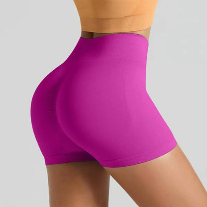 women's high-waisted hip-enhancing sport shorts, with waist shaping, slimming effect, quick-drying hip, three-point fit leggings Beauty World Shop