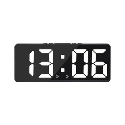 Creative Number Clock Color Nightlight Temperature Calendar Alarm Clock LED Large Number Electronic Clock Backlight Home Decor Beauty World Shop