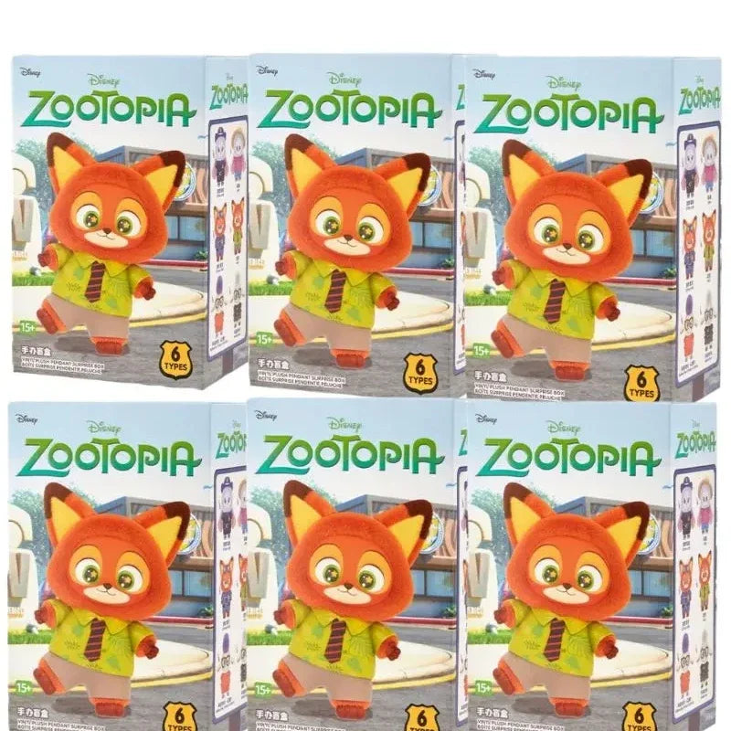 Disney Zootopia Blind Box Nick Judy Vinyl Doll Trendy Surprise Toy Cute Backpack Pendant Children's Birthday Gift Beauty World Shop